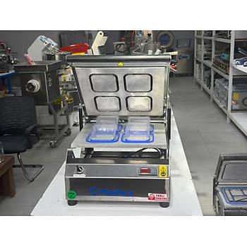 Makpack Kare Tabak Kapatma Makinesi Paslanmaz 110 x 110 mm