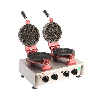 Omake Zamanlay�c�l� �iftli �i�ek Waffle Makinesi 17 Cm Elektrikli Omk.WFL01.E22.0201.Z5F