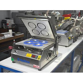 Makpack Yuvarlak Tabak Kapatma Makinesi Paslanmaz 110 mm