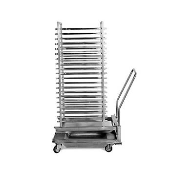 Osimo 40 Tepsi Ta��ma Arabas� ve Tepsi Kiti 69x95x163 Cm