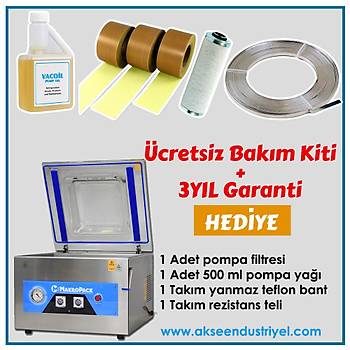 Makropack MP-450-T1/S 45 Cm Tek ene Set st Vakum Makinesi Gda Vakum Makinas