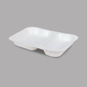 Makpack �ki B�lmeli Karton Yemek Kab� 500 Adet 255x190 mm KT-09