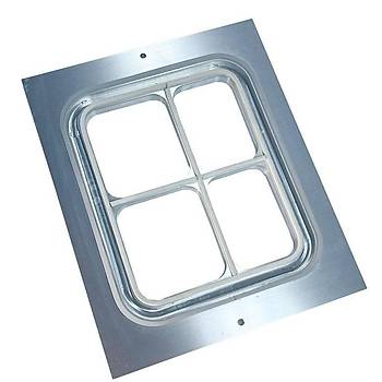 4 Gzl Kalp - 4 Blmeli Kalp 227 x 178 mm