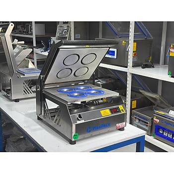 Makpack Yuvarlak Tabak Kapatma Makinesi Paslanmaz 110 mm