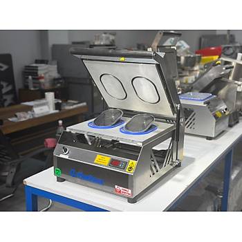 Makpack Oval Tabak Kapatma Makinesi Yemek Paketleme Paslanmaz 177 mm