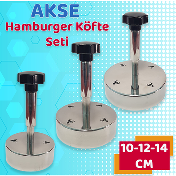 Akse Hamburger Kfte Seti 10 - 12 - 14 Cm