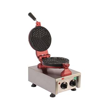 Omake Zamanlay�c�l� Tekli �i�ek Waffle Makinesi 17 Cm Elektrikli  Omk.WFL01.E12.0201.Z5F