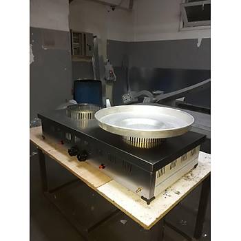 Paslanmaz iftli Tantuni Oca 60*120 Cm zel retim Tepsi Dahil zel