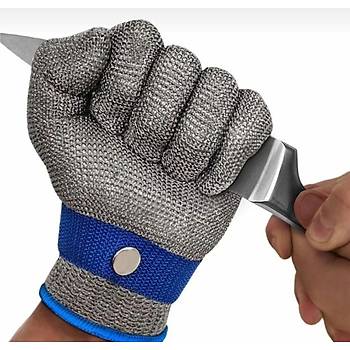 Akse Kesilmez �elik Eldiven Paslanmaz �elik Tel Has�r �rg� Kasap Kesim Eldiveni