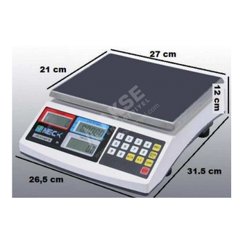 Neck JCS-A 3 Kg / 0,1 Gr  Para Saym Terazisi