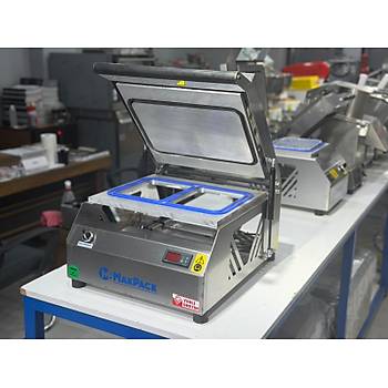 Makpack 2 Li Tabak Kapatma Makinesi Paslanmaz 1-2-3-4-6 B�lmeli Yemek Paketleme