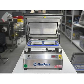 Makpack 2 Li Tabak Kapatma Makinesi Paslanmaz 1-2-3-4-6 B�lmeli Yemek Paketleme