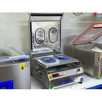Makpack 177*117 Oval Tabak Kapatma Makinesi Yemek Paketleme
