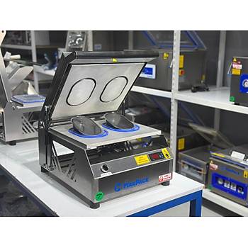 Makpack Oval Tabak Kapatma Makinesi Yemek Paketleme Paslanmaz 177 mm