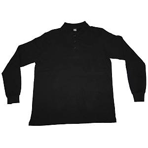 UZUN KOLLU POLO YAKA S�YAH SWEAT