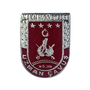 C�zdan Rozeti -  Uzman �avu� KARA KUVVETLER� Metalik Gri Metal Rozet 