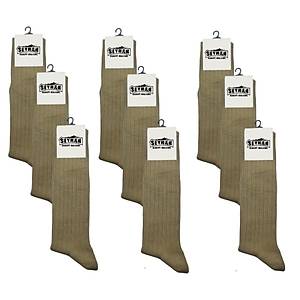 Askeri �orap Haki Renk Diki�siz Yazl�k �orap - �stihkak �orap (9 �ift)