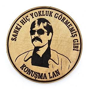 BABAY���T Sanki Hi� Yokluk G�rmemi� Gibi Konu�ma Lan Deri PE� - Arma - Askeri Patch