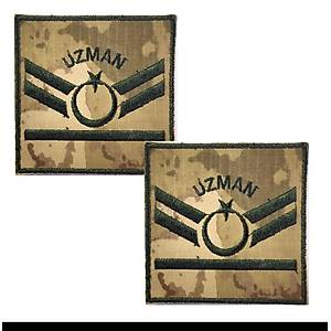 Uzman �avu� 1 Kademe Kamuflaj R�tbe 9cmx9cm (Kara Kuvvetleri)