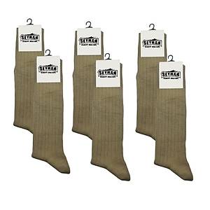 Askeri �orap Haki Renk Diki�siz Yazl�k �orap - �stihkak �orap (6 �ift)