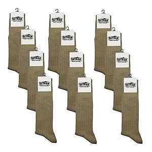 Askeri �orap Haki Renk Diki�siz Yazl�k �orap - �stihkak �orap (12 �ift)