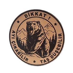 Dikkat Ay� ��kabilir Ta� D��ebilir Deri Pe�- Arma - Leather Patch 