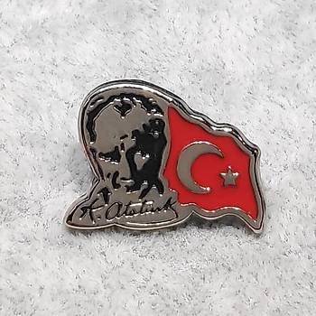 Atatürk Bayrak Yaka Rozeti