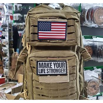 AMERKA Bayrak Pe 11cm x 7 cm Arkas Crtl  - Arma -  Patch