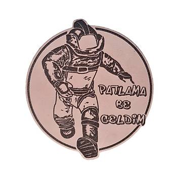 EOD Bomba mha Deri PE -Geldim Geldim Patlama -Arma - Leather Patch2