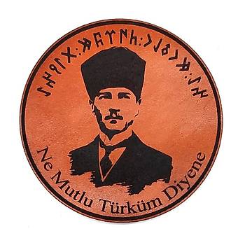 ATATRK Deri PE  Ne Mutlu Trkm Diyene- Arma - Askeri Patch