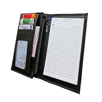 Kalemlikli Not Defteri Czdan , Cep Telefonu Blmeli - Suni Deri -9,5 cm x 17 cm 