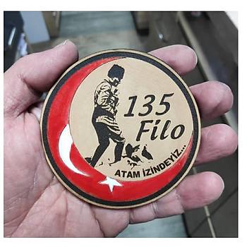 ATATRK KOCATEPE 135 filo Deri PE - Arma - Askeri Patch