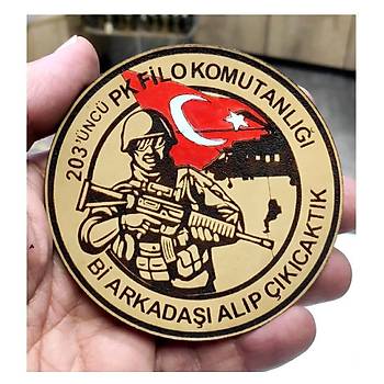 203 FLO B ARKADAI ALIP IKICAKTIK Deri PE - Arma - Askeri Patch
