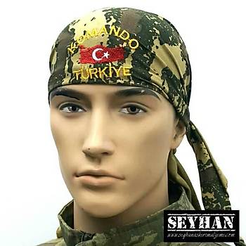 Komando Trkiye Bandana (Kamuflaj)