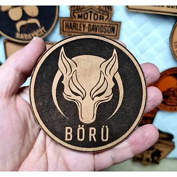 BR Deri PE - SYAH  Arma - Askeri Patch 8 cm ap