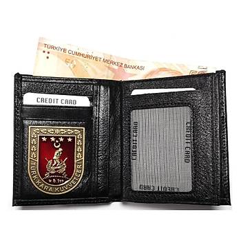 Kara Kuvvetleri Orjinal Rozet - Hakiki Deri Czdan