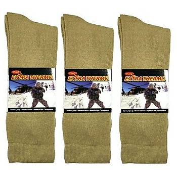 Askeri Kışlık Havlu Çorap Nano Yeşil (3 ÇİFT)