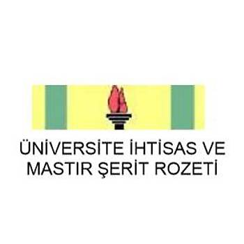 Üniversite İhtisas ve Mastır Şerit Rozeti
