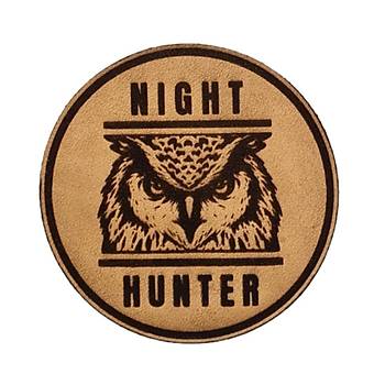 BAYKUÞ Night Hunter- Deri PEÇ - Arma - Askeri Patch 