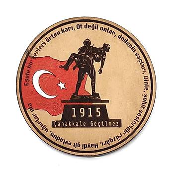 1915 ANAKKALE GELMEZ Deri PE - Arma - Askeri Patch