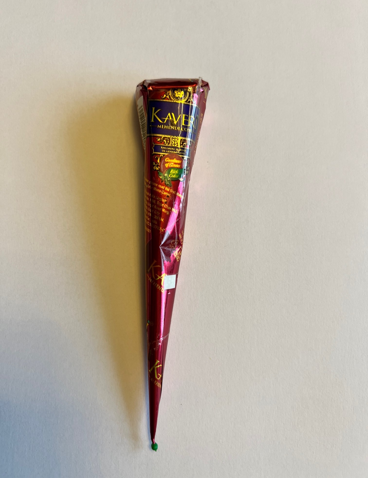 Kaveri Doğal Kına Rengi Hint Kınası 1 Adet Geçici Dövme Hint Kınası