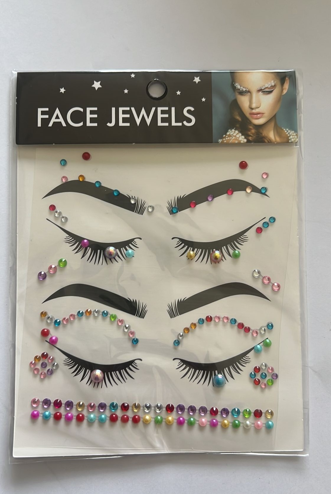 Face Gems Kristal Yüz Taşı Model 21