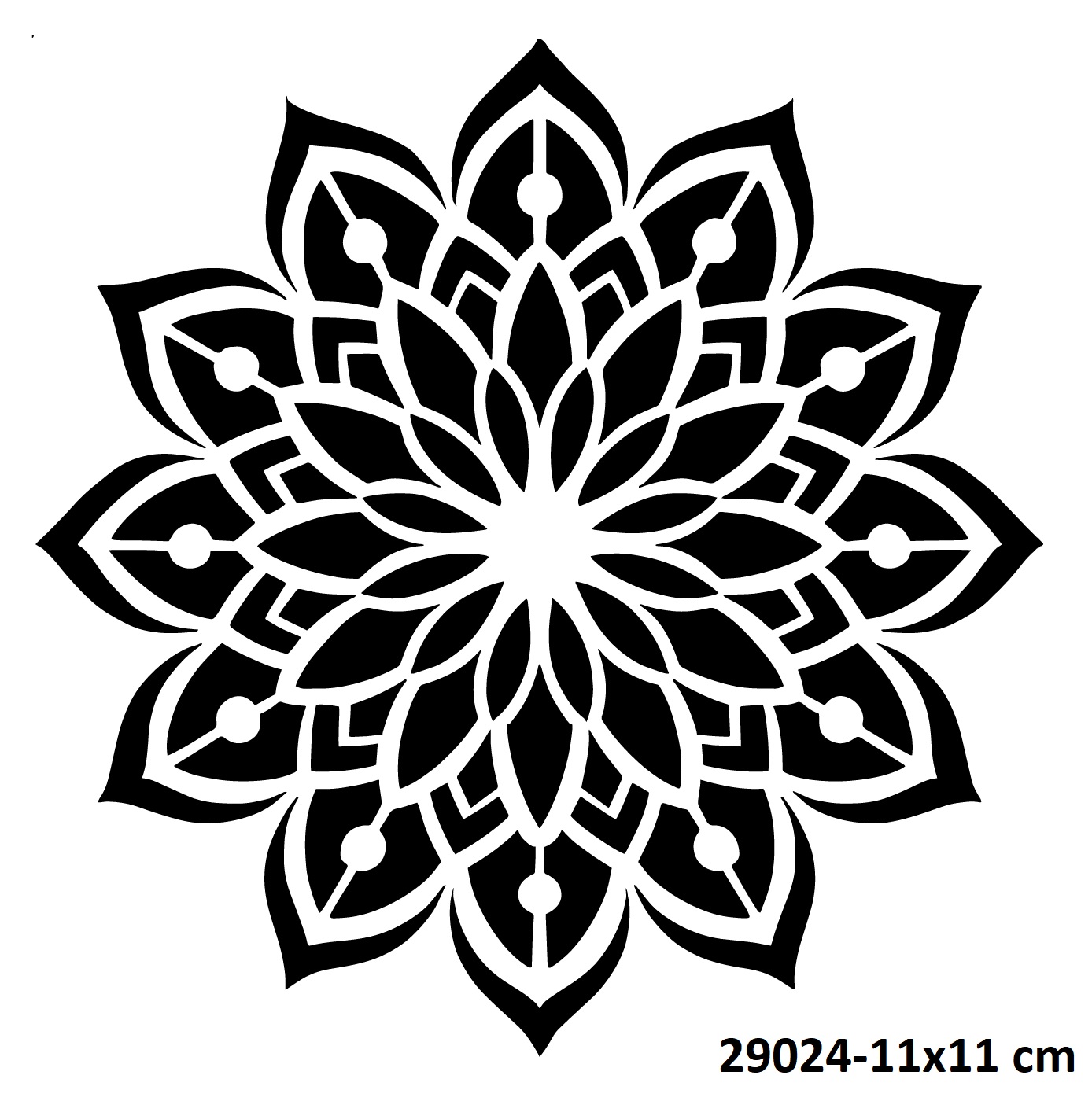 Sanatsal Mandala Geçici Dövme Kalıpları