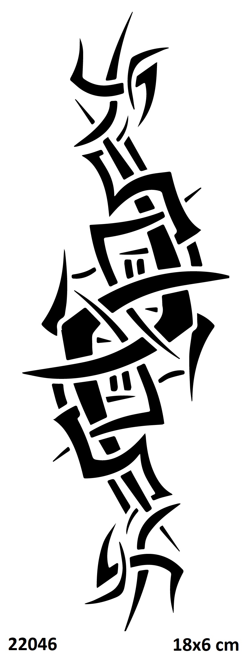 Tribal Kol Geçici Dövme Şablonu Stencil Kalıp