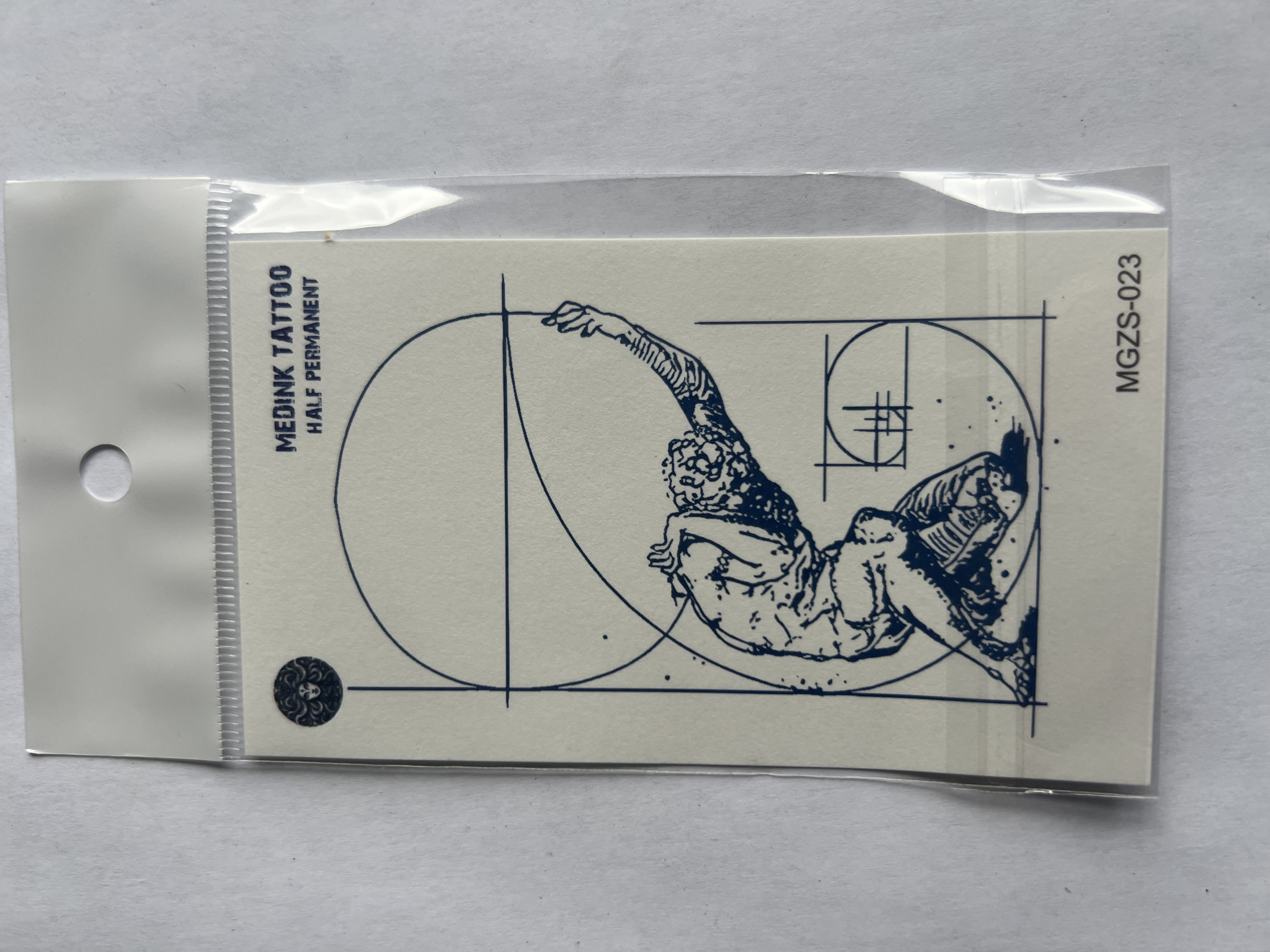Antik Minimal 11x8 cm Yarı Kalıcı Geçici Dövme Yapıştırma Dövme