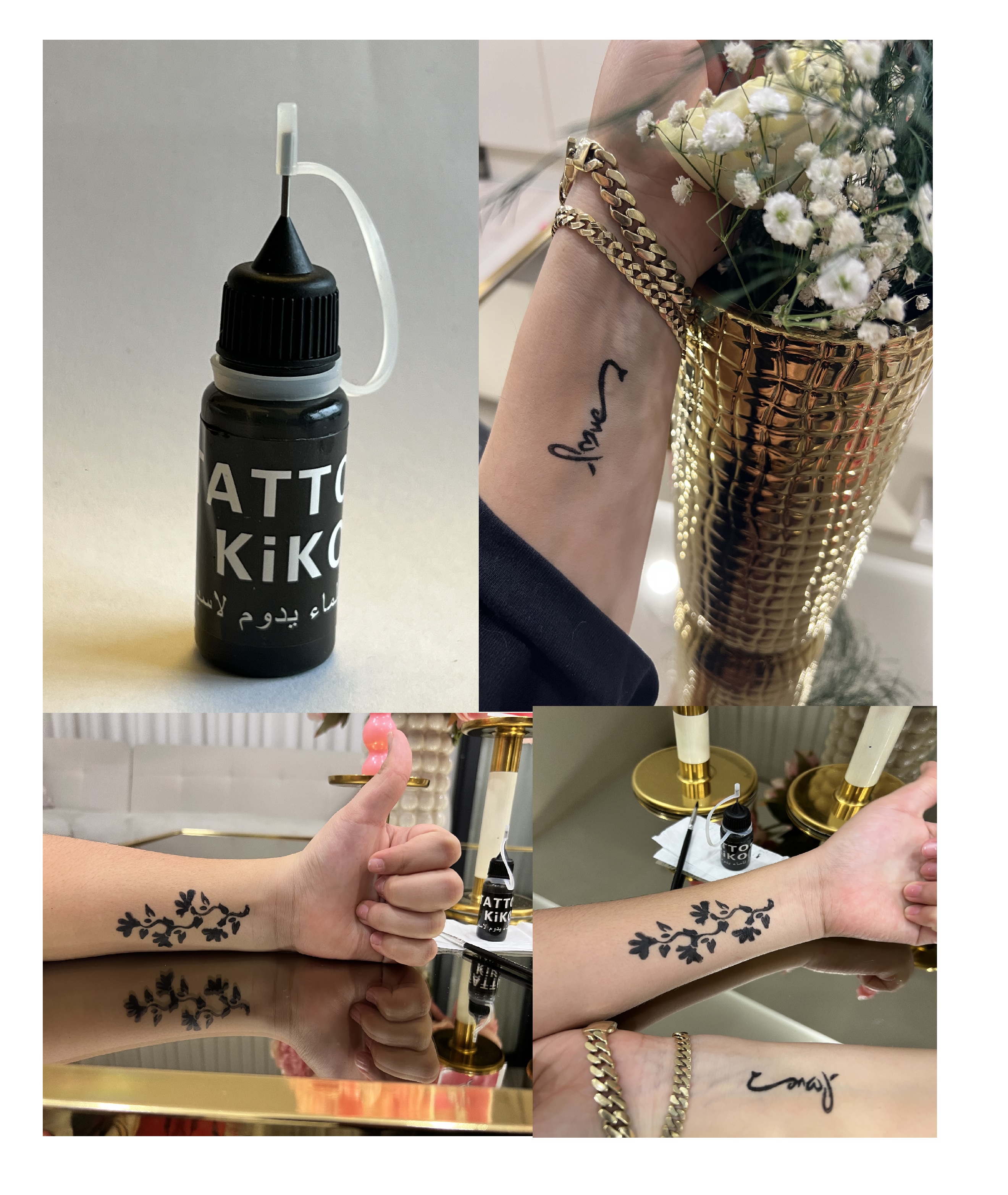 Likit Geçici Dövme Boyası Tattoo Kiko Kalem Uçlu