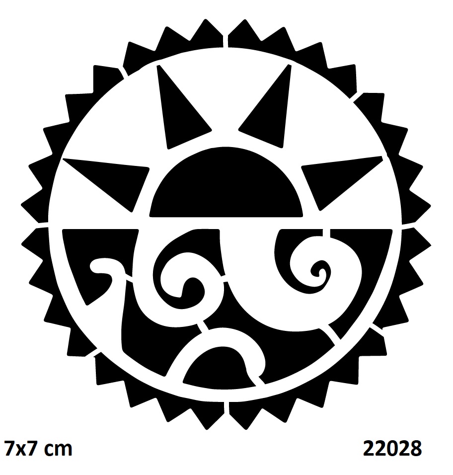 Tribal Maori Geçici Dövme Şablonu