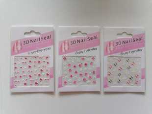 Tırnak Süsleme Sticker 3 Kartela Birden Model 1