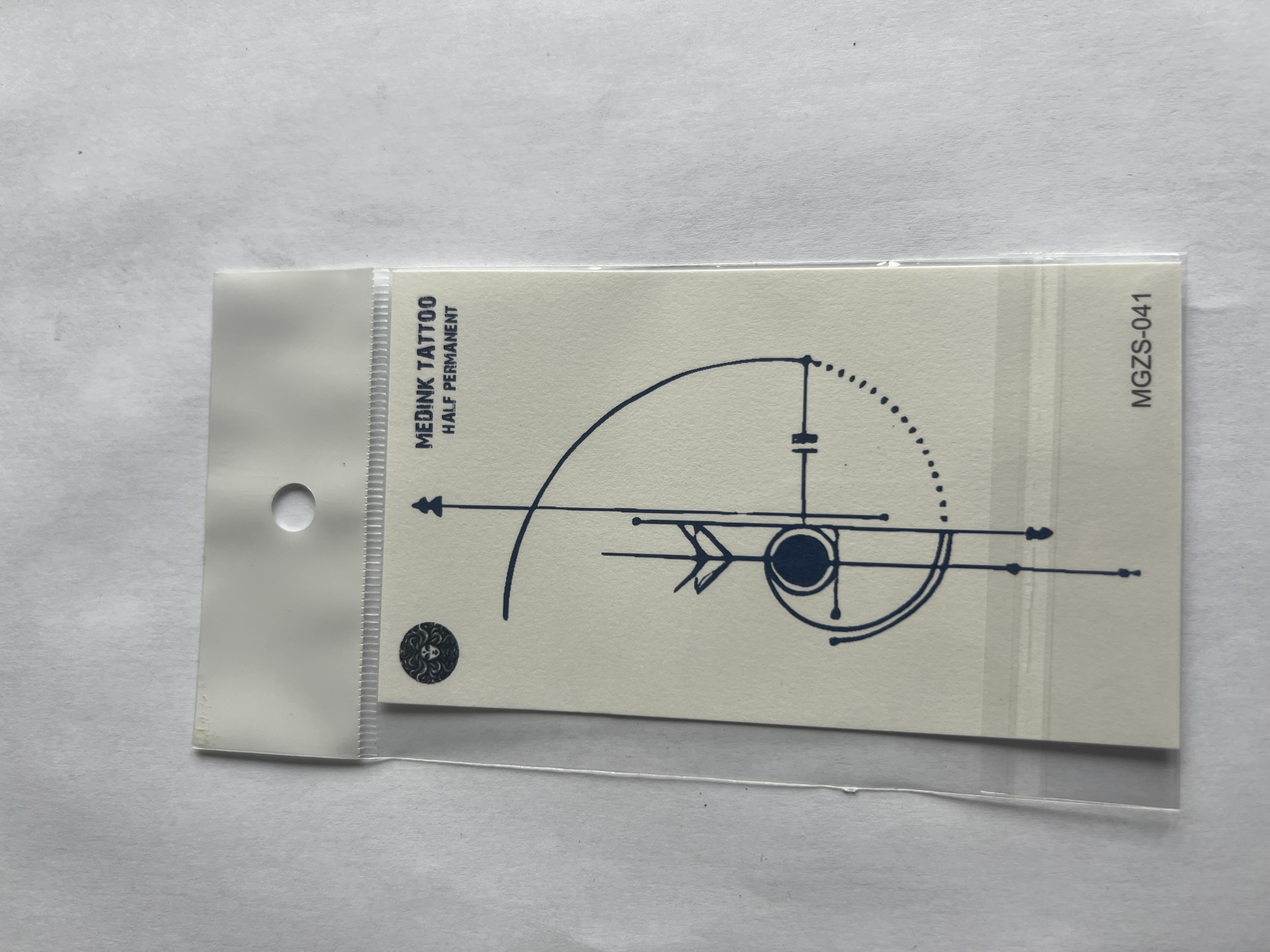 Çizgisel 11x8 cm Yarı Kalıcı Geçici Dövme Yapıştırma Dövme