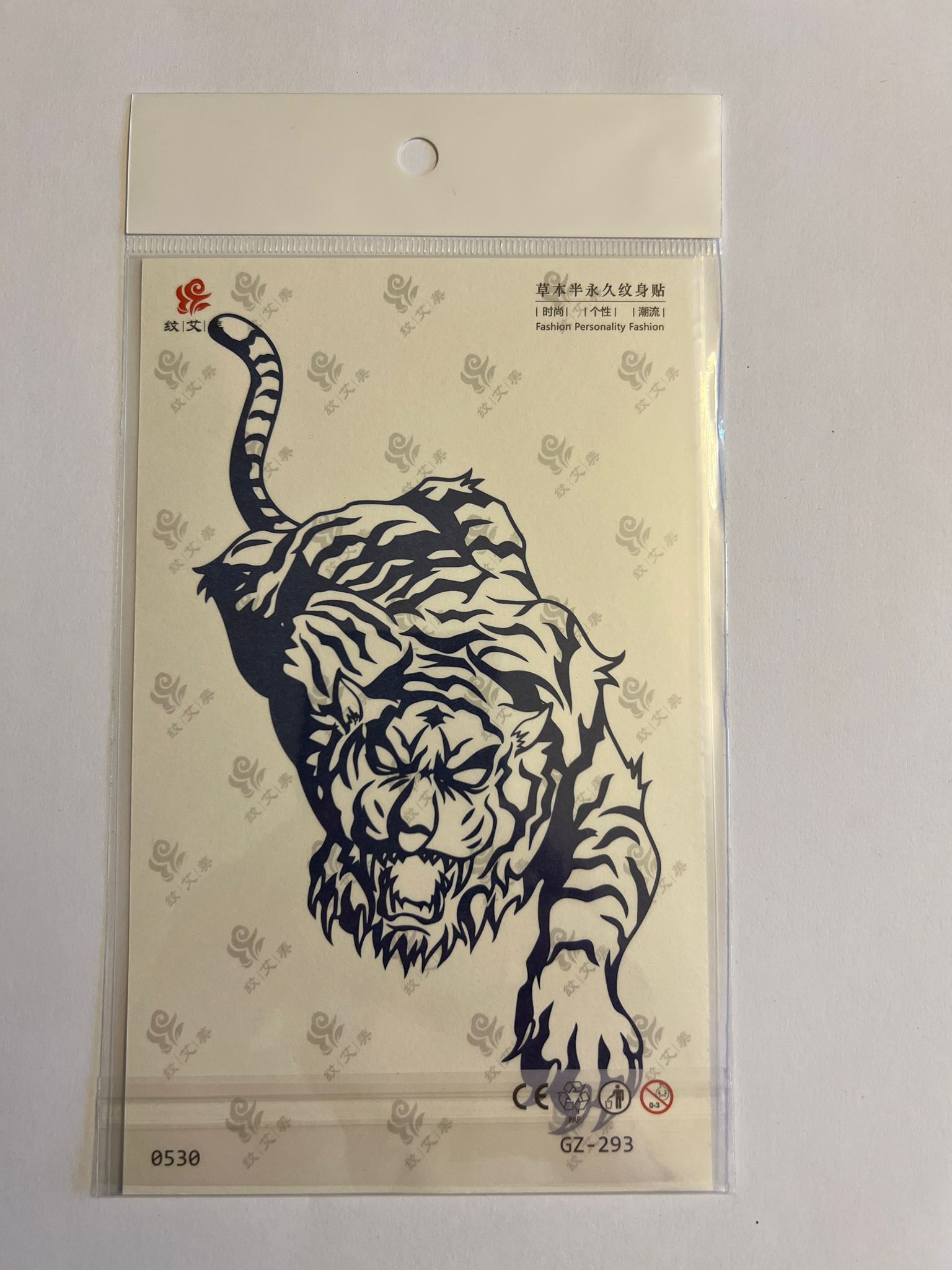 Kaplan 18x11 cm 1 Ay Kalıcı kalıcı Geçici Dövme Yapıştırma Dövme